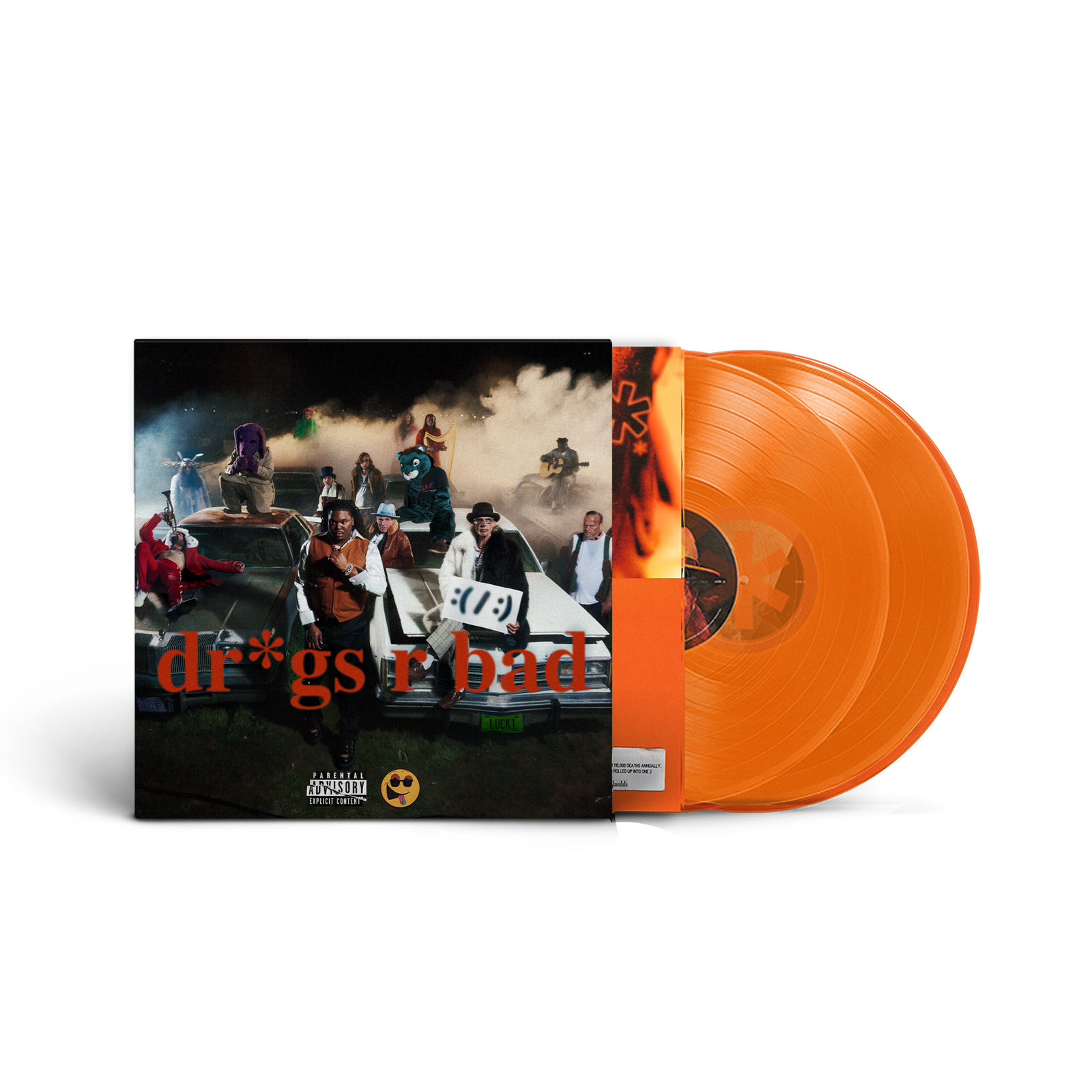 DR*GS R BAD - no such thing as j*nkie paradise Orange Vinyl